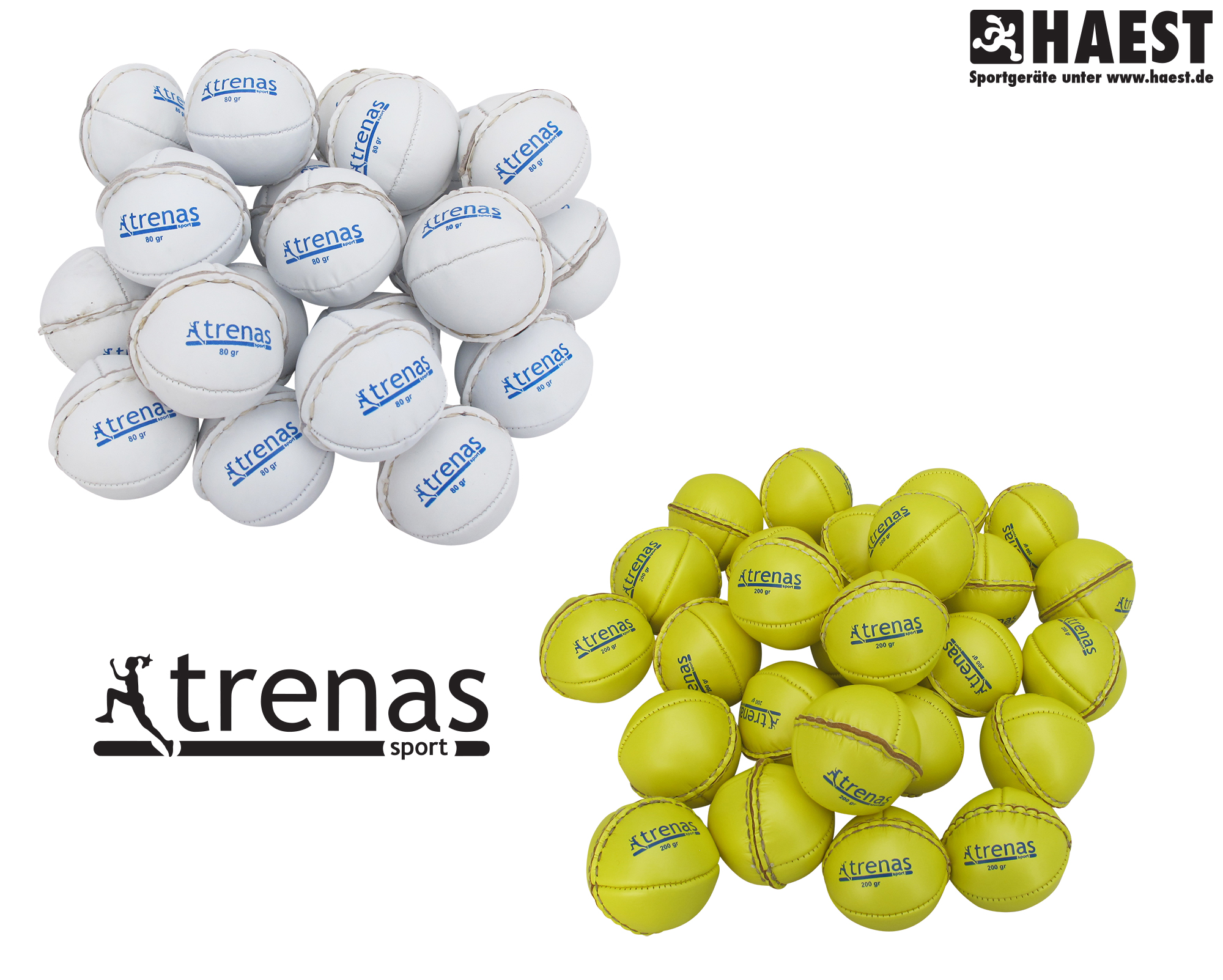 Balles Schlagball 80g Et Wurfball 200g - Compétition Enfants - Plastique - Conforme Fédération Allemande